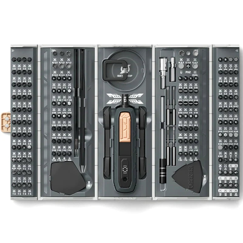 BowLift | EliteCraft 180-piece Precision Screwdriver Set | Comprehensive toolkit for precision tasks and repairs