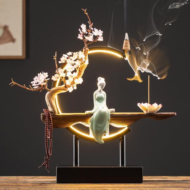 BowLift | Handmade Fairy Lady Waterfall Backflow Incense Burner