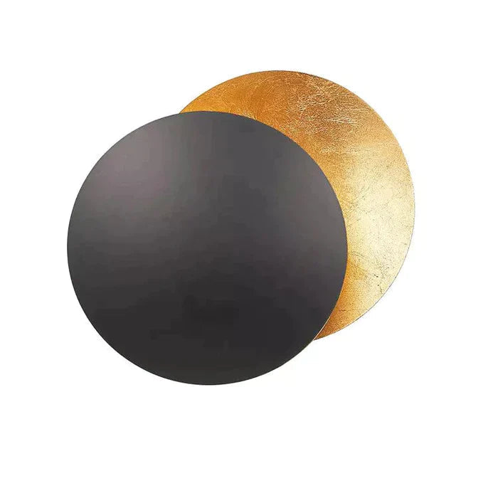BowLift | Eclipse lamp | Wall light with rotatable golden discs