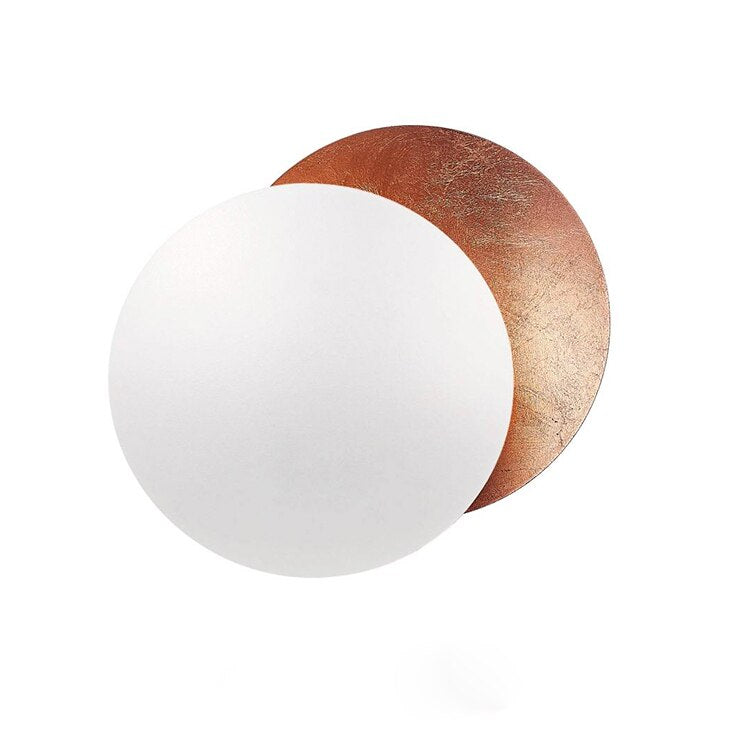 BowLift | Eclipse lamp | Wall light with rotatable golden discs
