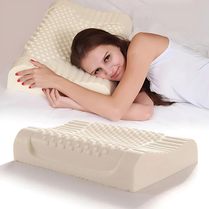 BowLift | EcoNeck Comfort | Orthopedic Neck Support Pillow made of Natural Rubber