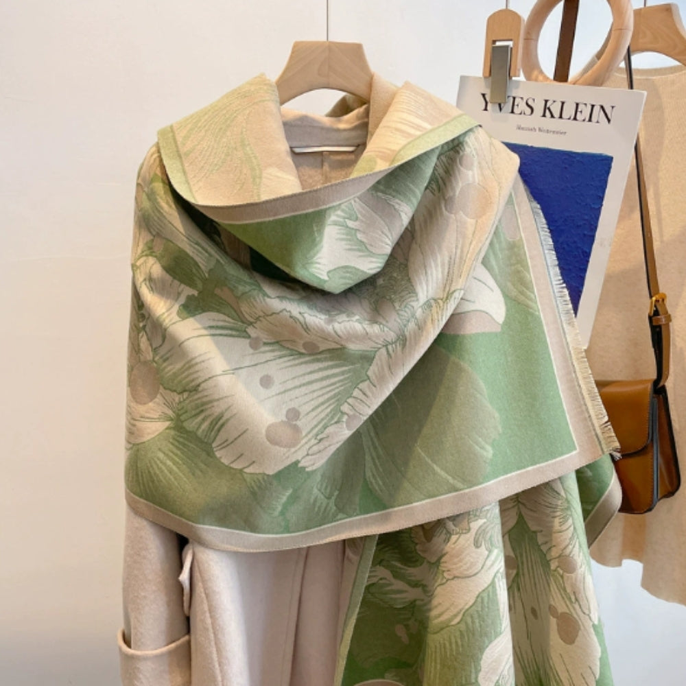 BowLift | Elegant Floral Jacquard Woven Scarf