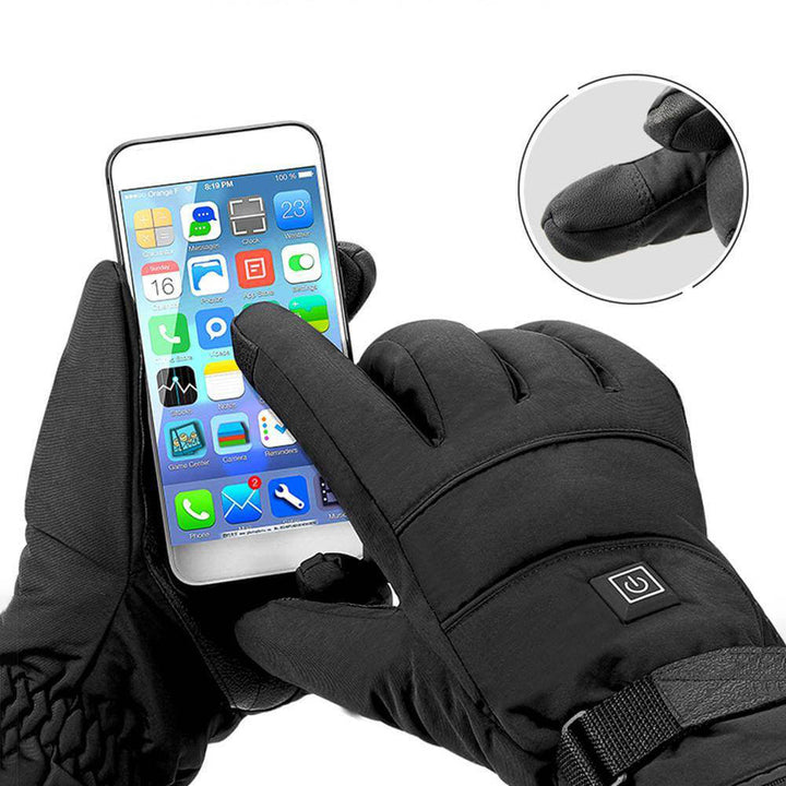 BowLift | ThermoGrip Heated Gloves – Waterproof Unisex Gloves with 3 Heat Levels and Touchscreen Function