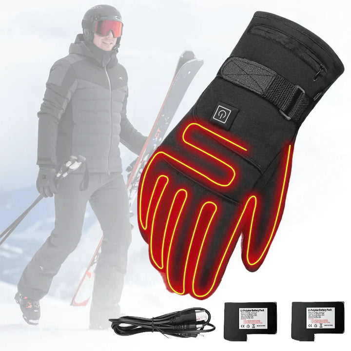 BowLift | ThermoGrip Heated Gloves – Waterproof Unisex Gloves with 3 Heat Levels and Touchscreen Function
