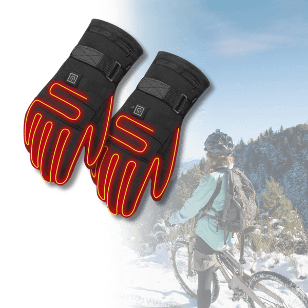 BowLift | ThermoGrip Heated Gloves – Waterproof Unisex Gloves with 3 Heat Levels and Touchscreen Function