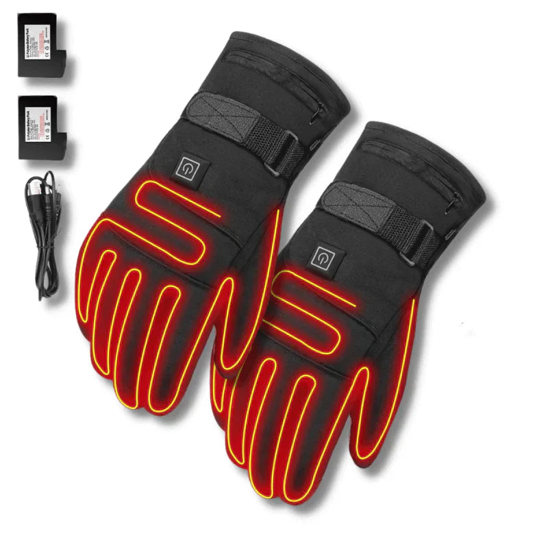 BowLift | ThermoGrip Heated Gloves – Waterproof Unisex Gloves with 3 Heat Levels and Touchscreen Function