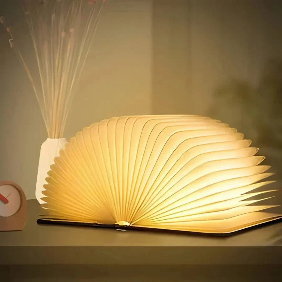 Foldable Book Lamp with Warm LED Lighting - StoryGlow | Bowlift