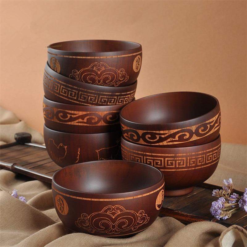 Ethnic wooden bowl Bowlift