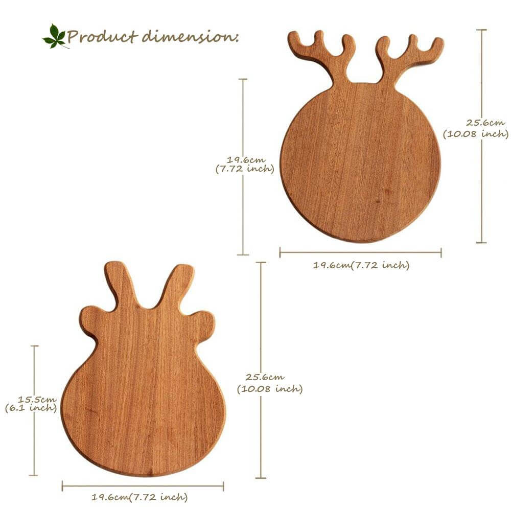 BowLift | Antler Shape Exquisite Wooden Pizza Stones