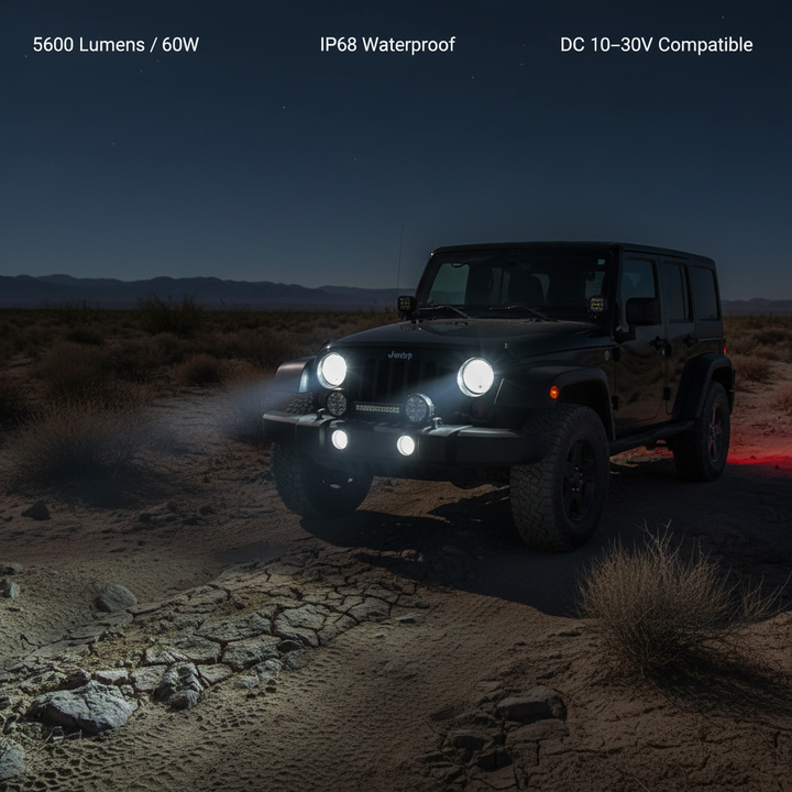 BowLift 7 Inch LED Driving Light for Car & 4x4