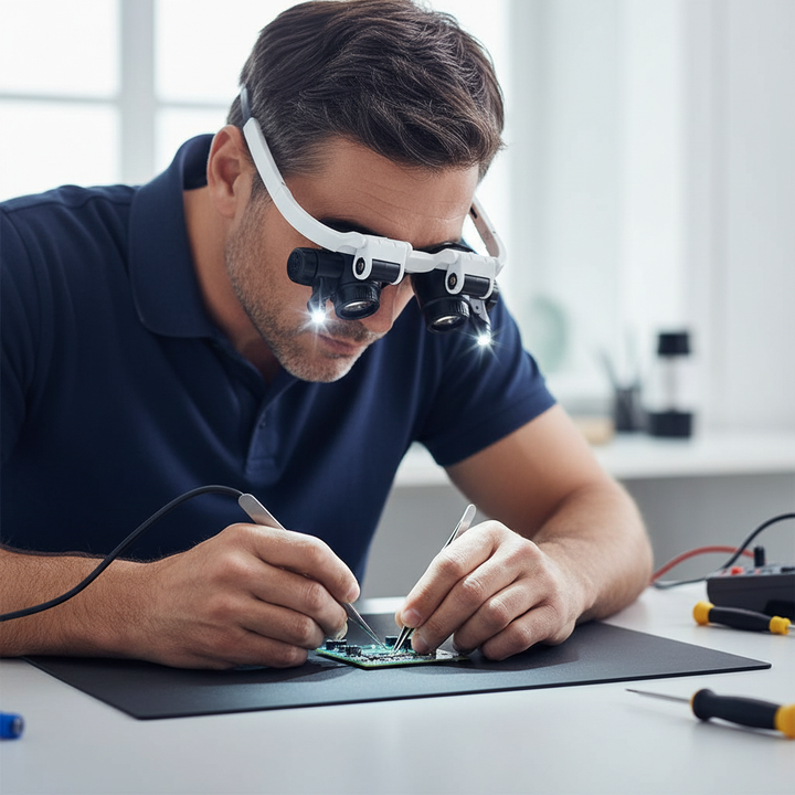 BowLift | Magnifying glasses with LED lamps for double eyes