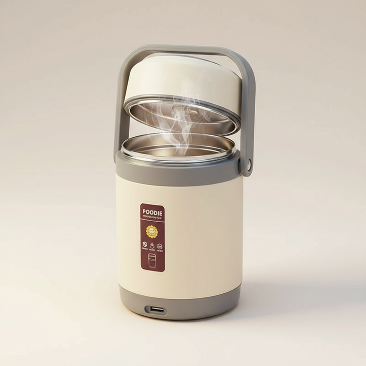 BowLift | USB Heated Lunch Box | 304 Stainless Steel, Portable Food Warmer