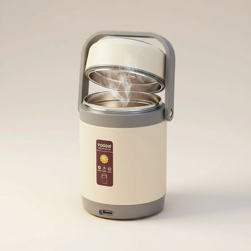 BowLift | USB Heated Lunch Box | 304 Stainless Steel, Portable Food Warmer