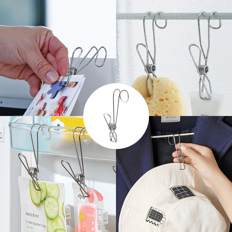 Stainless Steel Laundry Clips Hook Clip Bowlift