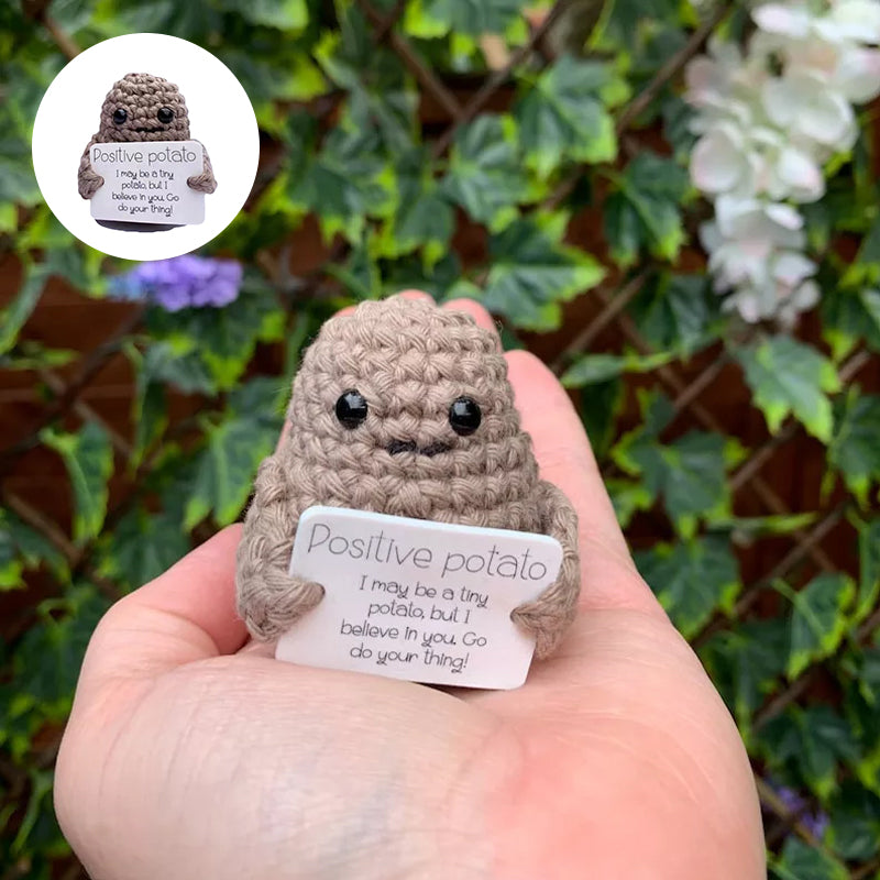 Funny Gift Knitted Positive Potato Bowlift
