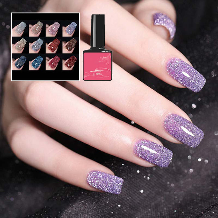 High density glitter nail gel polish | Bowlift