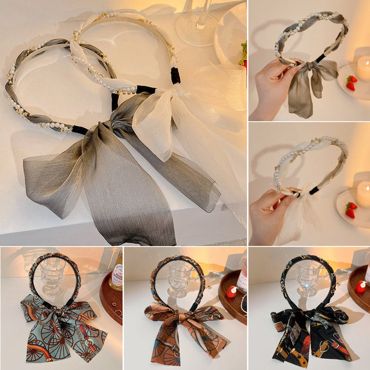 BowLift | Retro Long Ribbon Headband