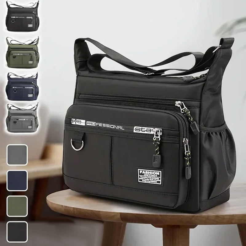 Men's messenger bag with multiple pockets | Bowlift