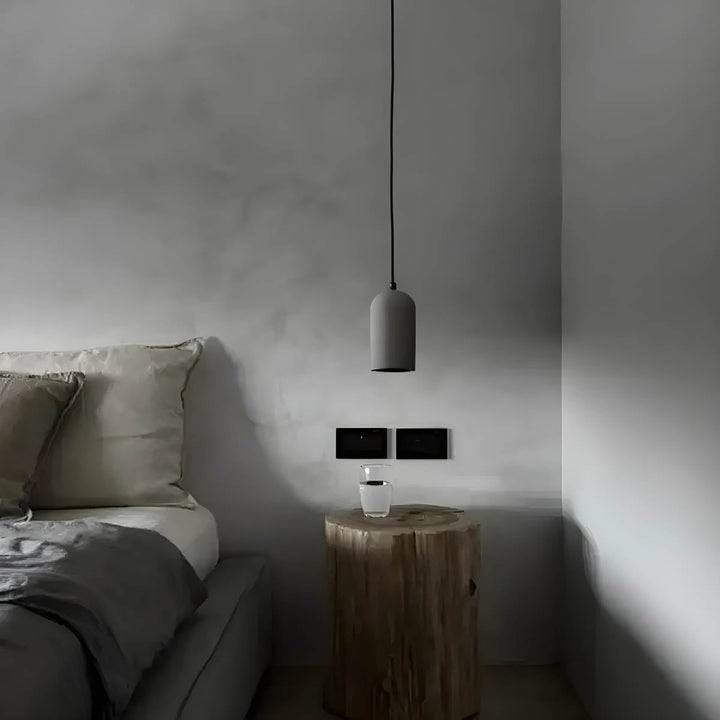 BowLift | Modern Concrete Pendant Light | Ø 9.6 cm, 200 cm Cable
