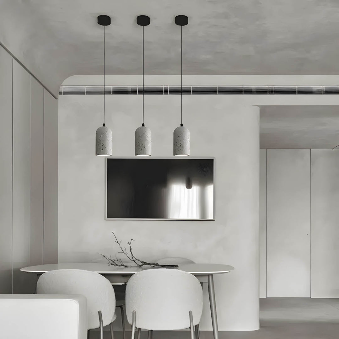 BowLift | Modern Concrete Pendant Light | Ø 9.6 cm, 200 cm Cable