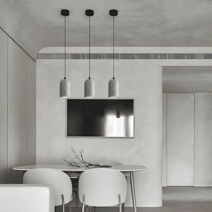 BowLift | Modern Concrete Pendant Light | Ø 9.6 cm, 200 cm Cable