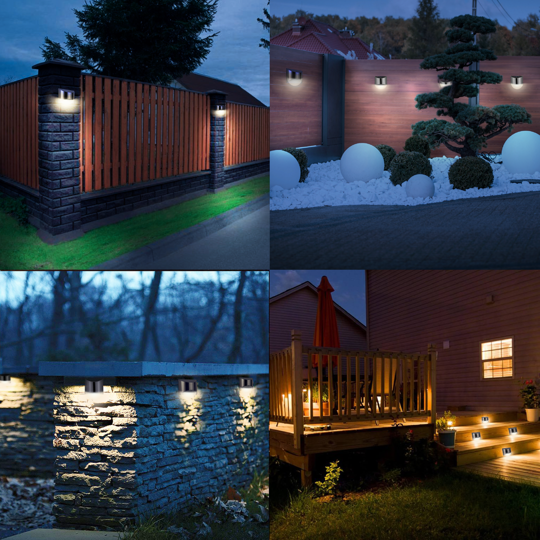 BowLift | Stainless Steel Solar LED Outdoor Wall Light