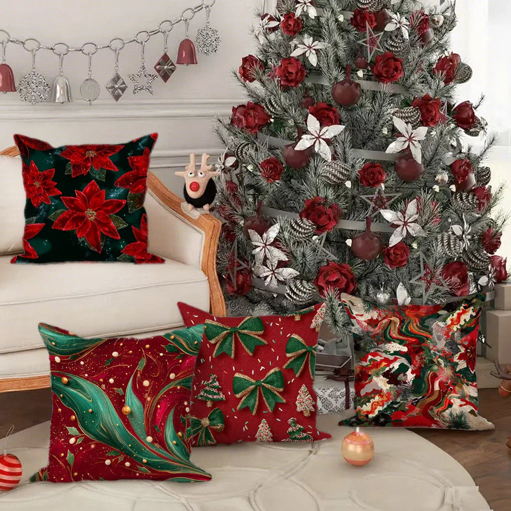 BowLift | Festive Christmas cushion covers 40x40 | Decorative cushion cases