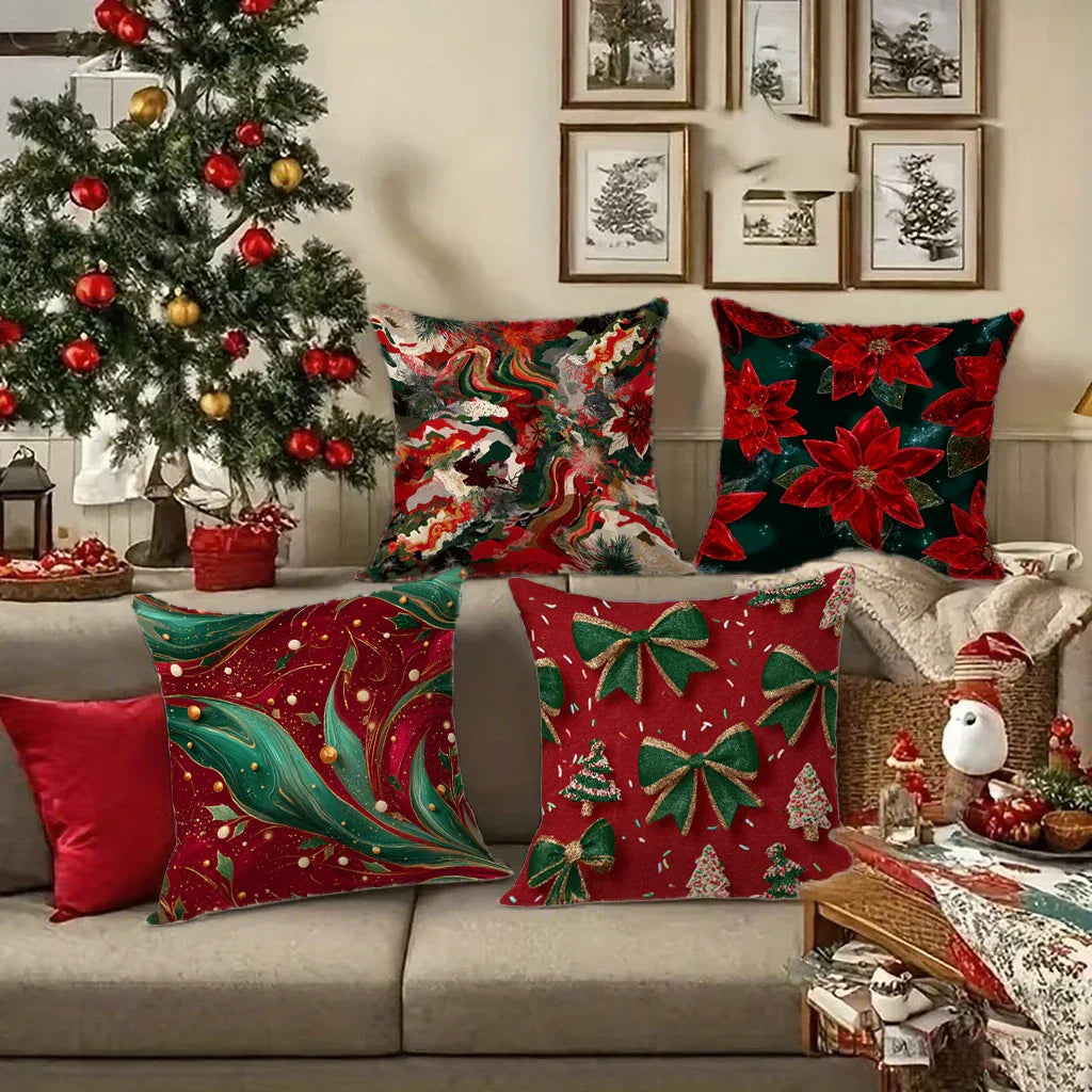 BowLift | Festive Christmas cushion covers 40x40 | Decorative cushion cases