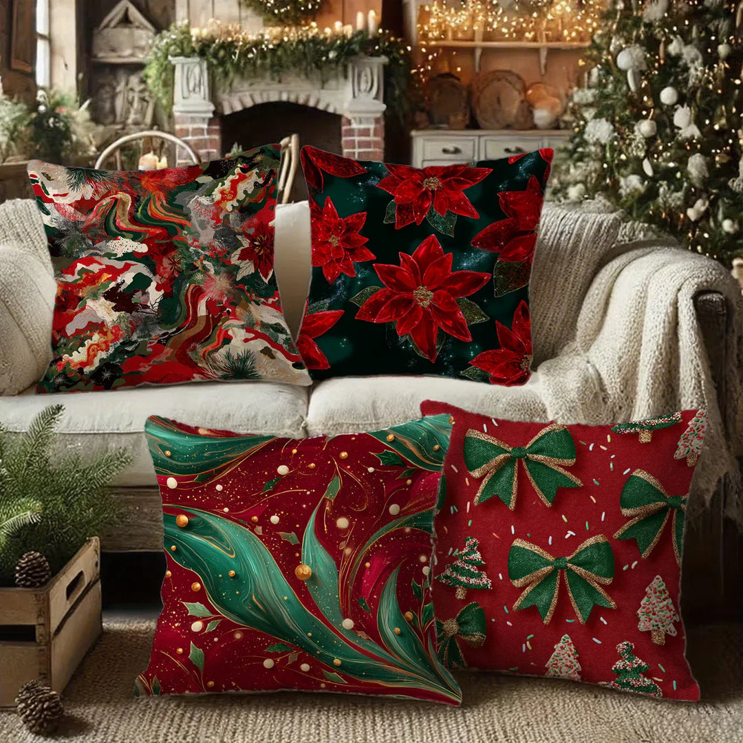 BowLift | Festive Christmas cushion covers 40x40 | Decorative cushion cases