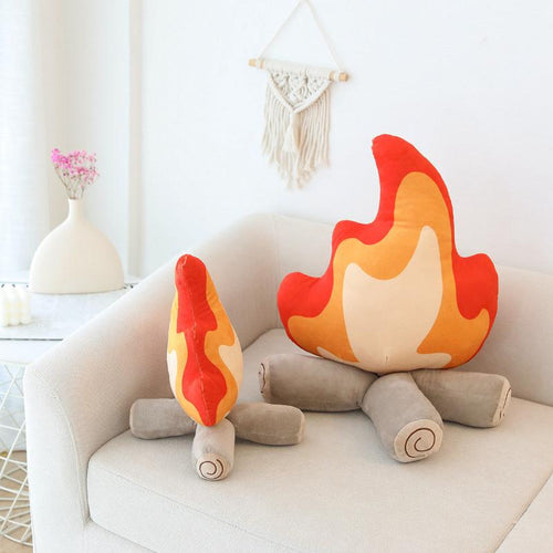 BowLift | Fire Plush Cushion | Decorative Cushion for Coziness