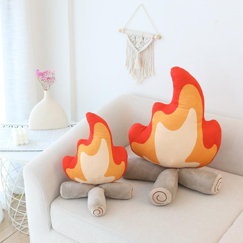 BowLift | Fire Plush Cushion | Decorative Cushion for Coziness