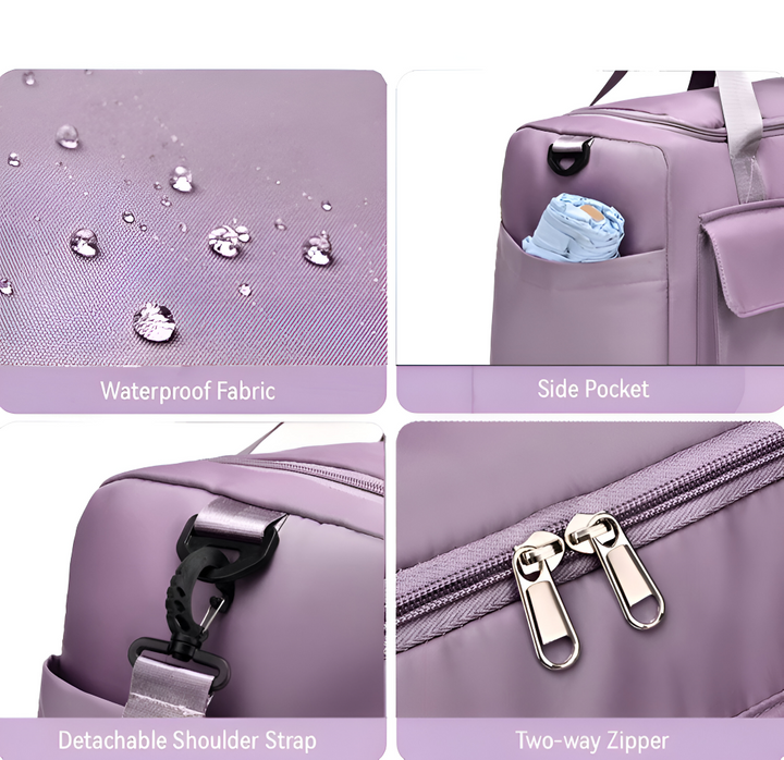 Waterproof travel bag with shoe compartment – Lightweight weekend bag with plenty of storage space | Bowlift