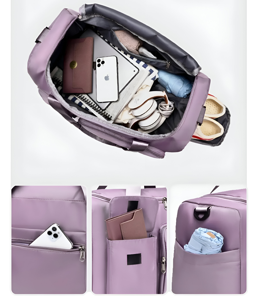 Waterproof travel bag with shoe compartment – Lightweight weekend bag with plenty of storage space | Bowlift