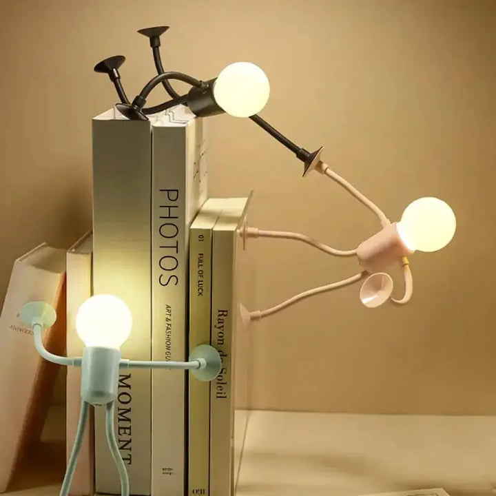 BowLift | LED Night Light with Suction Feet – Flexible & Playful for Bedroom or Living Room