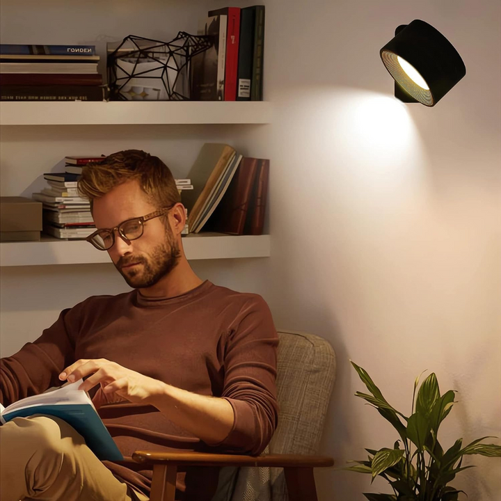 BowLift | Wireless Rechargeable 360° Wall Light | Energy-Saving LED, Touch Control & Versatile for Home Lighting