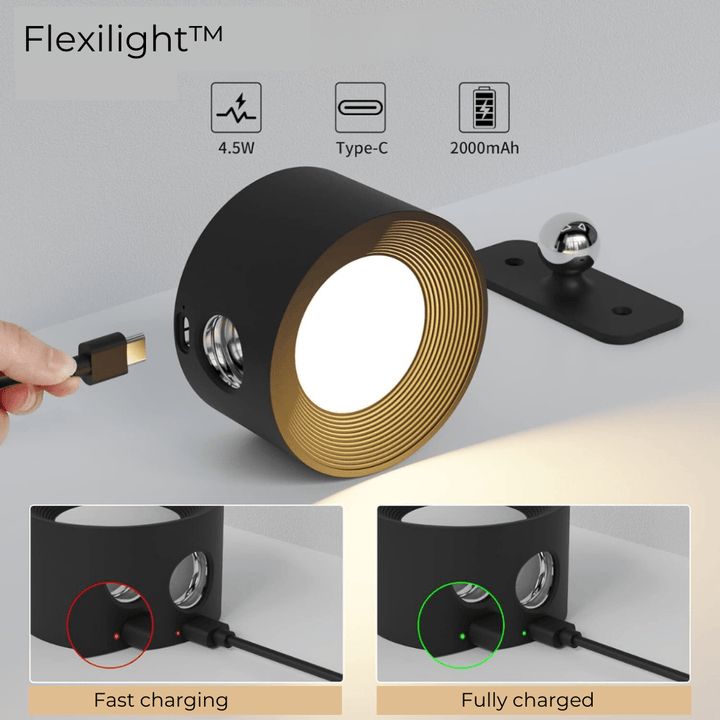 BowLift | Wireless Rechargeable 360° Wall Light | Energy-Saving LED, Touch Control & Versatile for Home Lighting