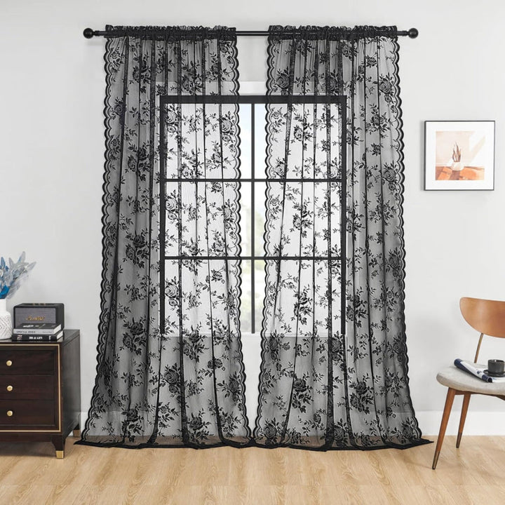BowLift | Floral Grace Sheer Curtains