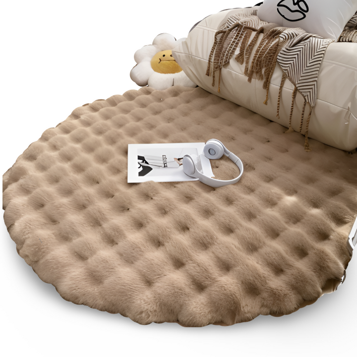 BowLift | Round Velvet Soft Non-Slip Floor Mat – Cozy Fleece Home Decoration