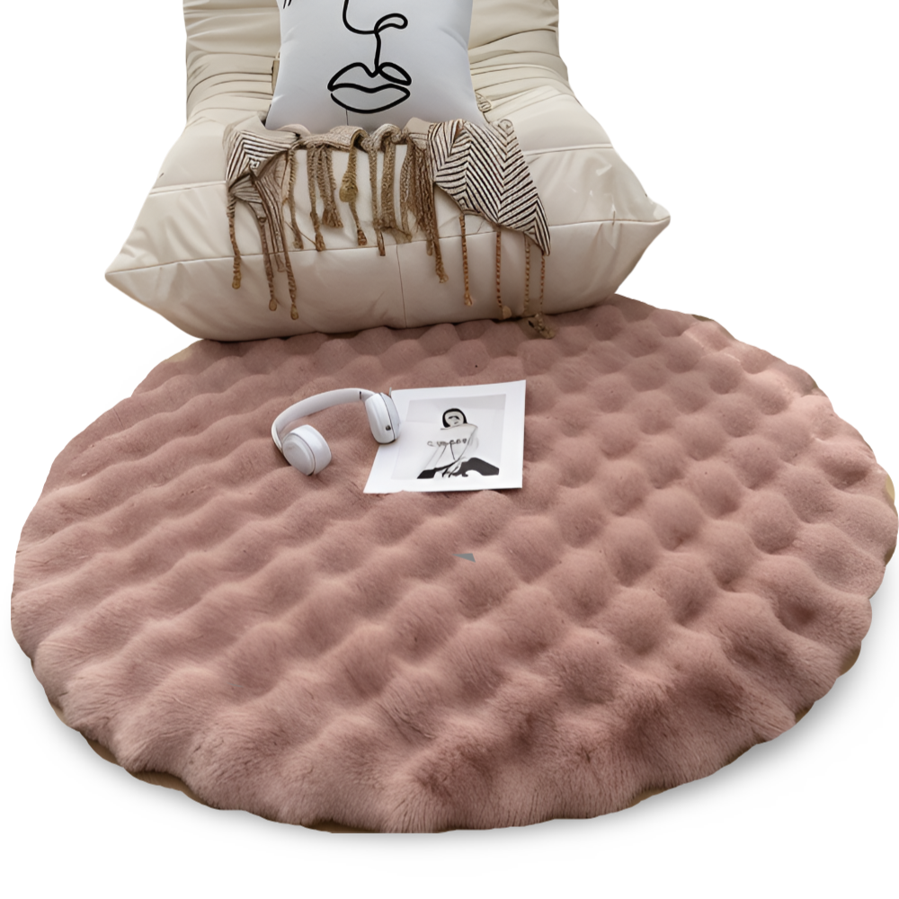 BowLift | Round Velvet Soft Non-Slip Floor Mat – Cozy Fleece Home Decoration