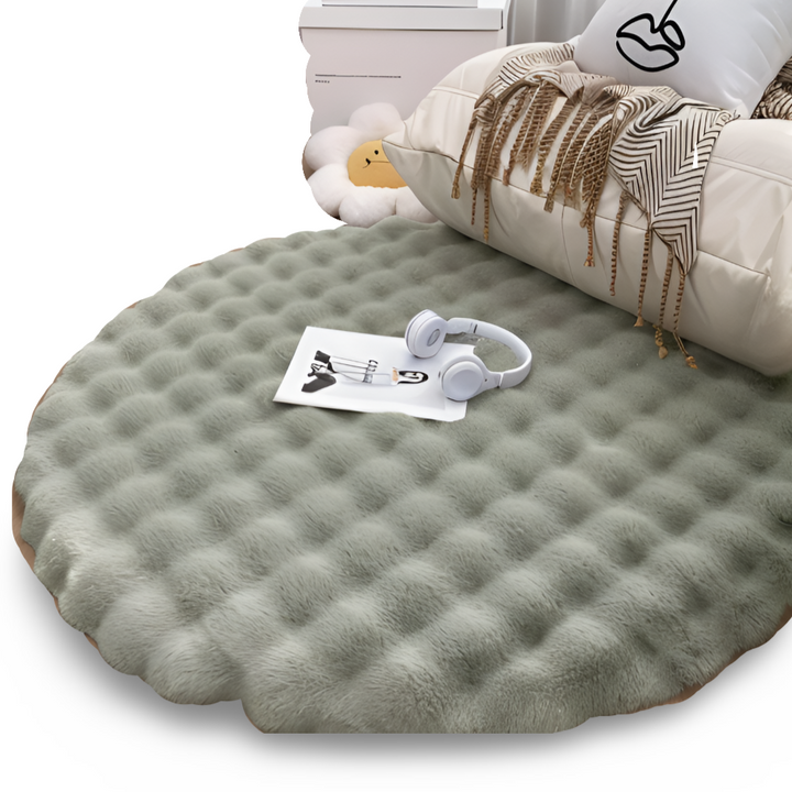 BowLift | Round Velvet Soft Non-Slip Floor Mat – Cozy Fleece Home Decoration