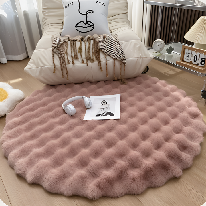 BowLift | Round Velvet Soft Non-Slip Floor Mat – Cozy Fleece Home Decoration