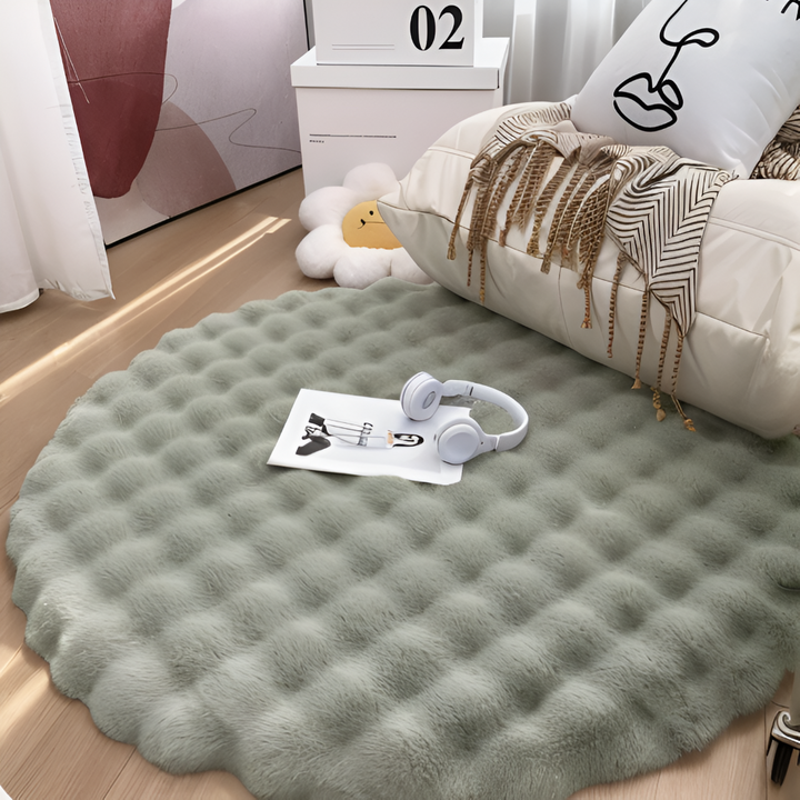 BowLift | Round Velvet Soft Non-Slip Floor Mat – Cozy Fleece Home Decoration