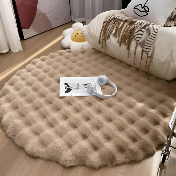 BowLift | Round Velvet Soft Non-Slip Floor Mat – Cozy Fleece Home Decoration