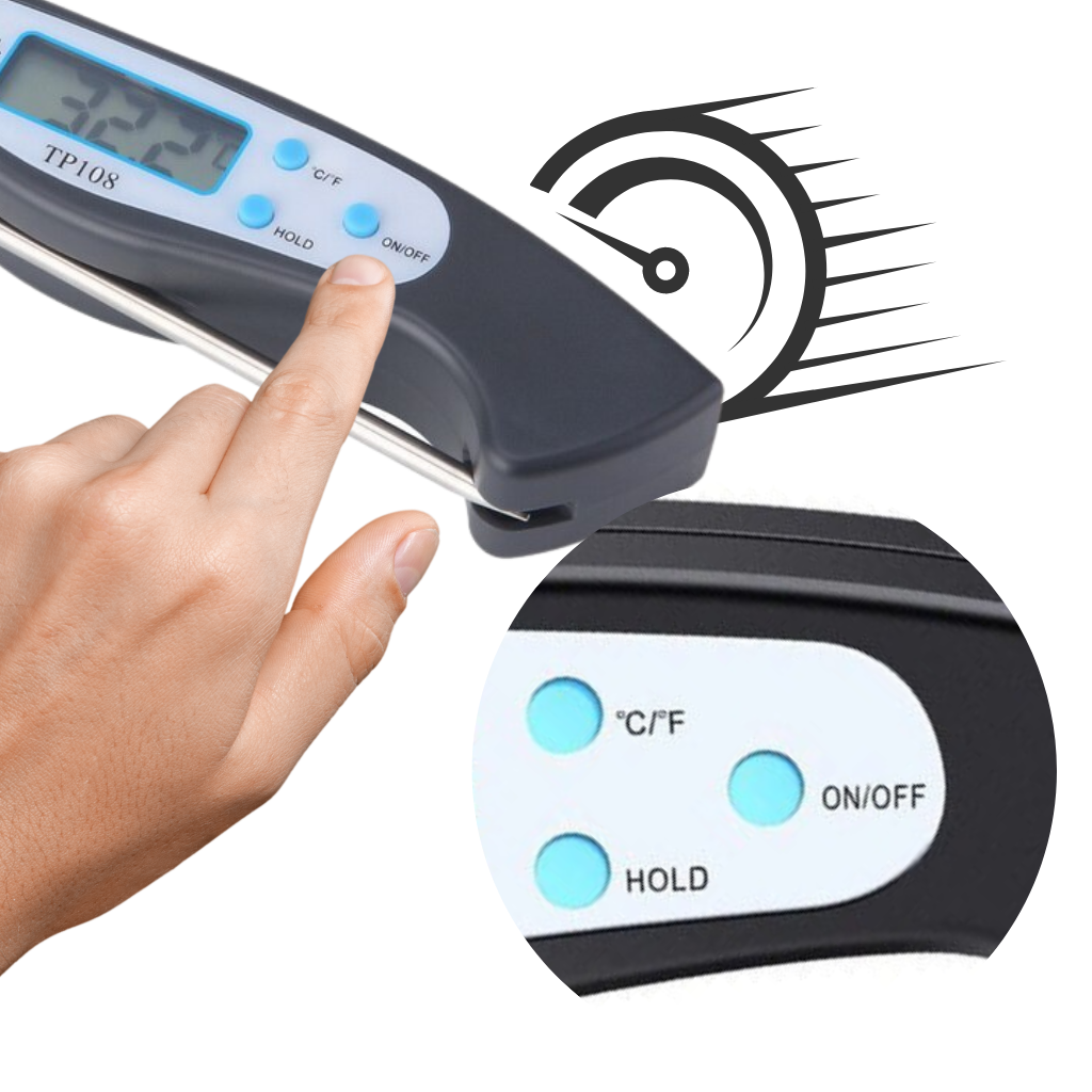 BowLift | Foldable Instant Read Digital Food Thermometer