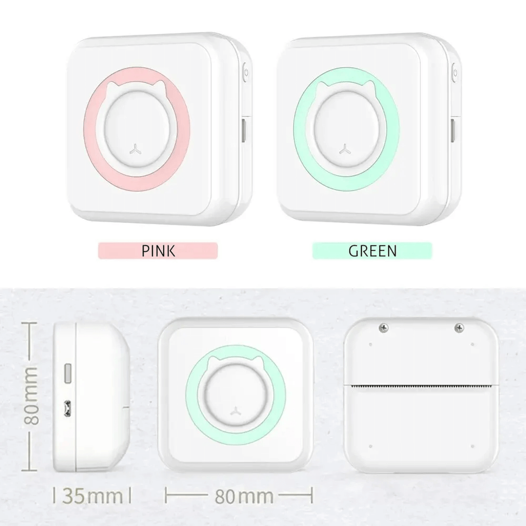 BowLift | Mini Portable Mobile Phone to Photo Printer Instant Small Sticker Emoji Picture Thermal Bluetooth Connection