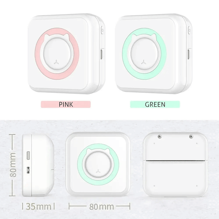 BowLift | Mini Portable Mobile Phone to Photo Printer Instant Small Sticker Emoji Picture Thermal Bluetooth Connection