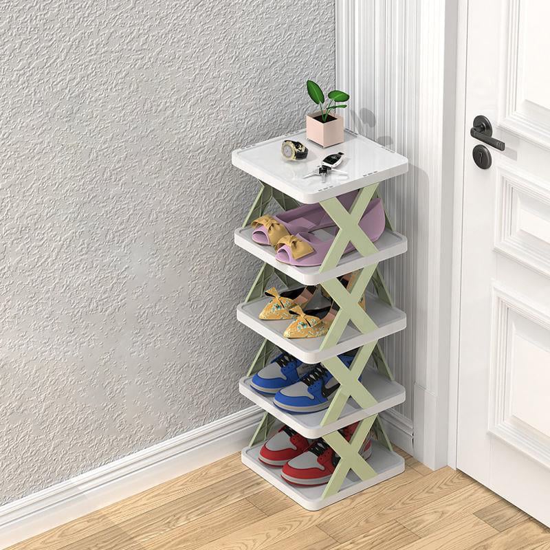 BowLift | BowLift | Narrow shoe rack made of wood for space-saving storage