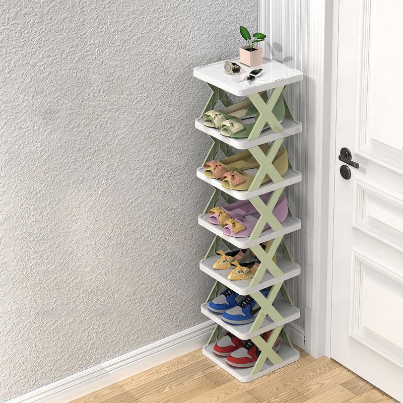 BowLift | BowLift | Narrow shoe rack made of wood for space-saving storage