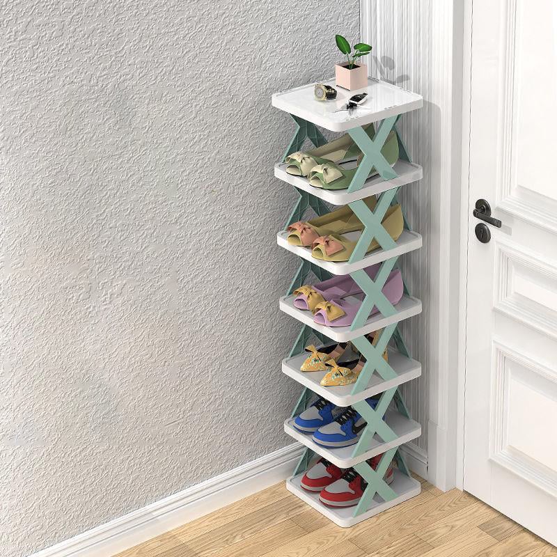 BowLift | BowLift | Narrow shoe rack made of wood for space-saving storage