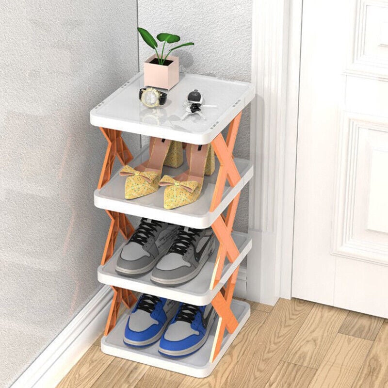 BowLift | BowLift | Narrow shoe rack made of wood for space-saving storage